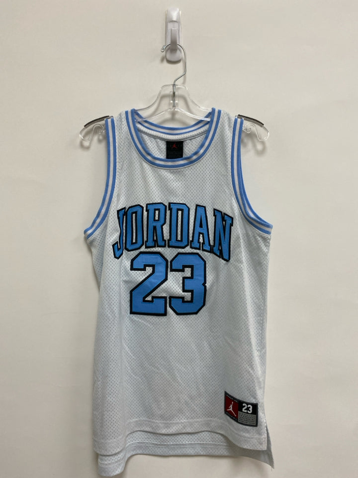 JORDAN SIZE 10/12 White Light Blue Sleeveless Boy&