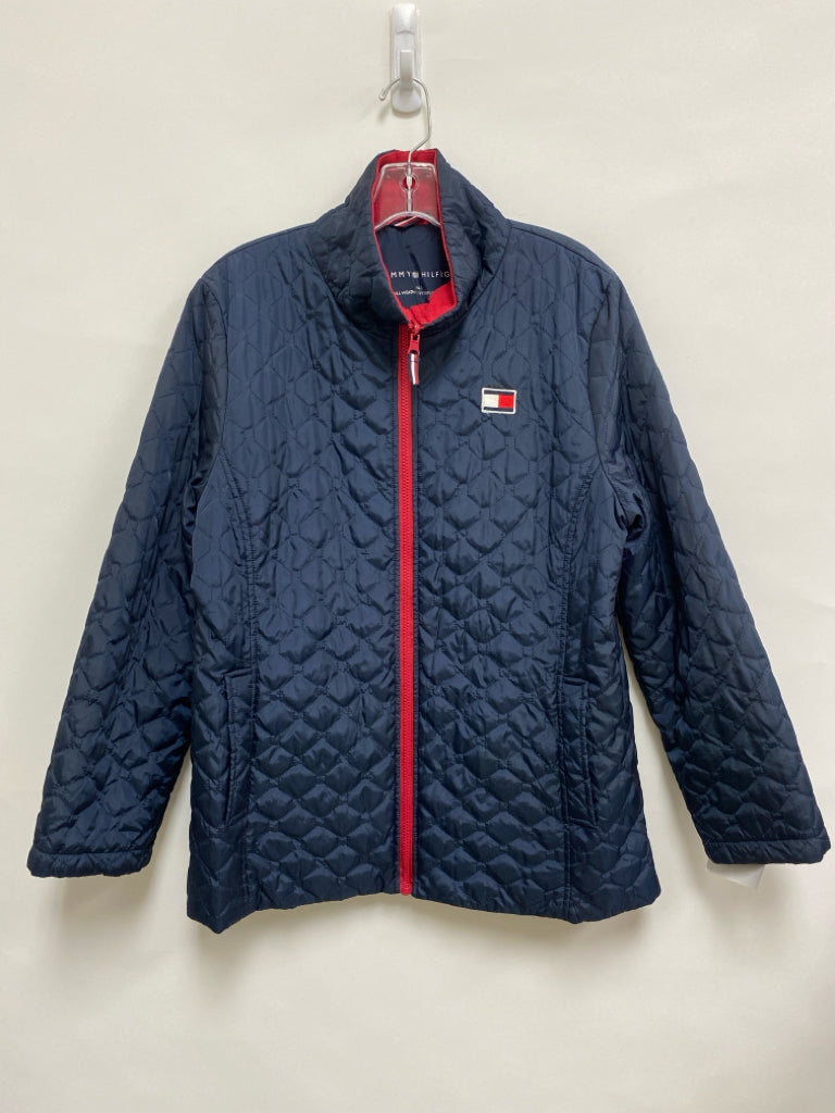 Tommy Hilfiger Size XL Navy Red Trimmed Quilted Men&