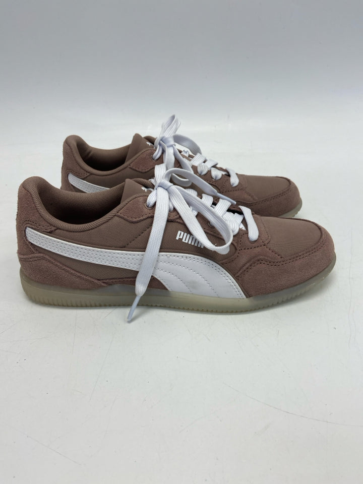 Puma  Size 9 Dark Mauve Lace-up Sneakers