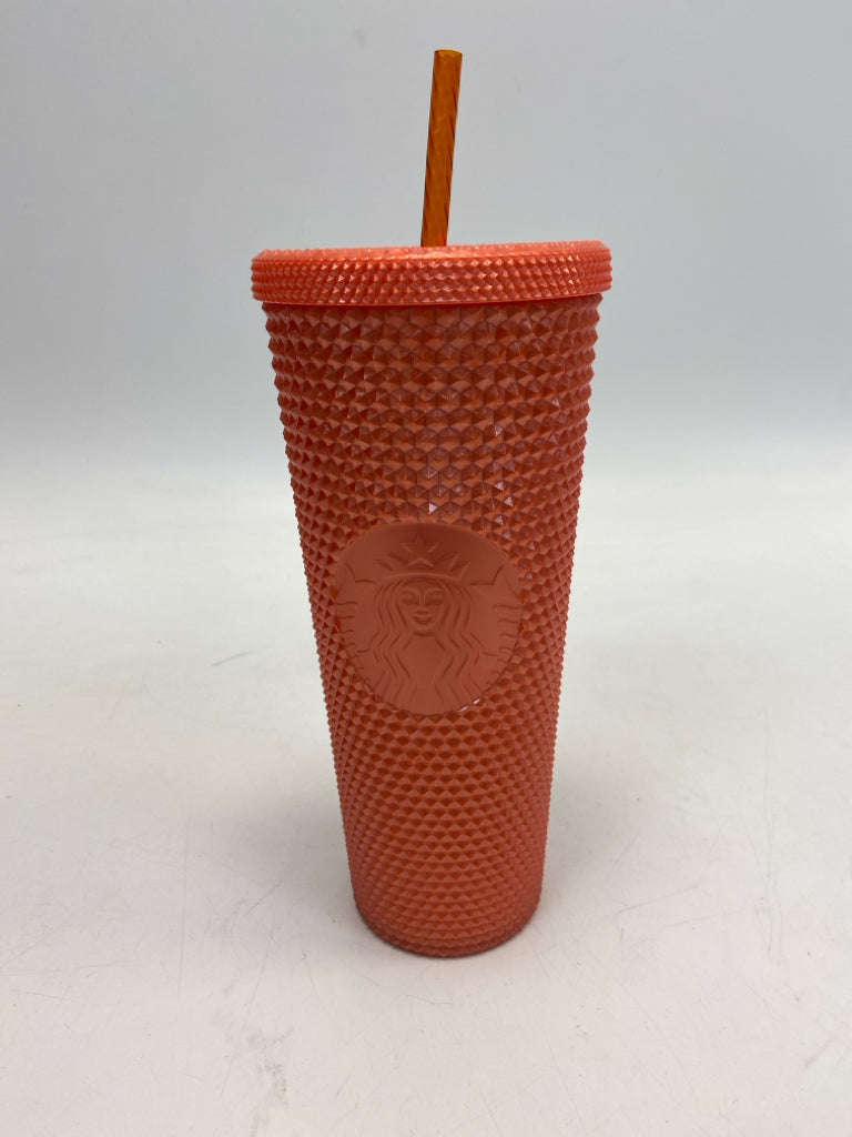 Starbucks Orange Knobby Tumbler