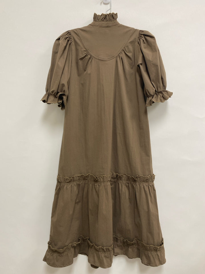 Pomander Place Size S Taupe Mock Neck Ladies Dress