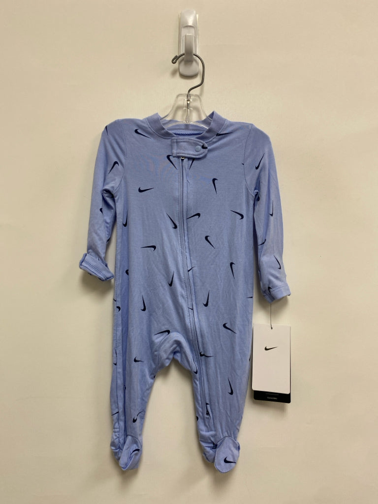 NWT Nike SIZE 3M Powder Blue Navy Logo Boy&