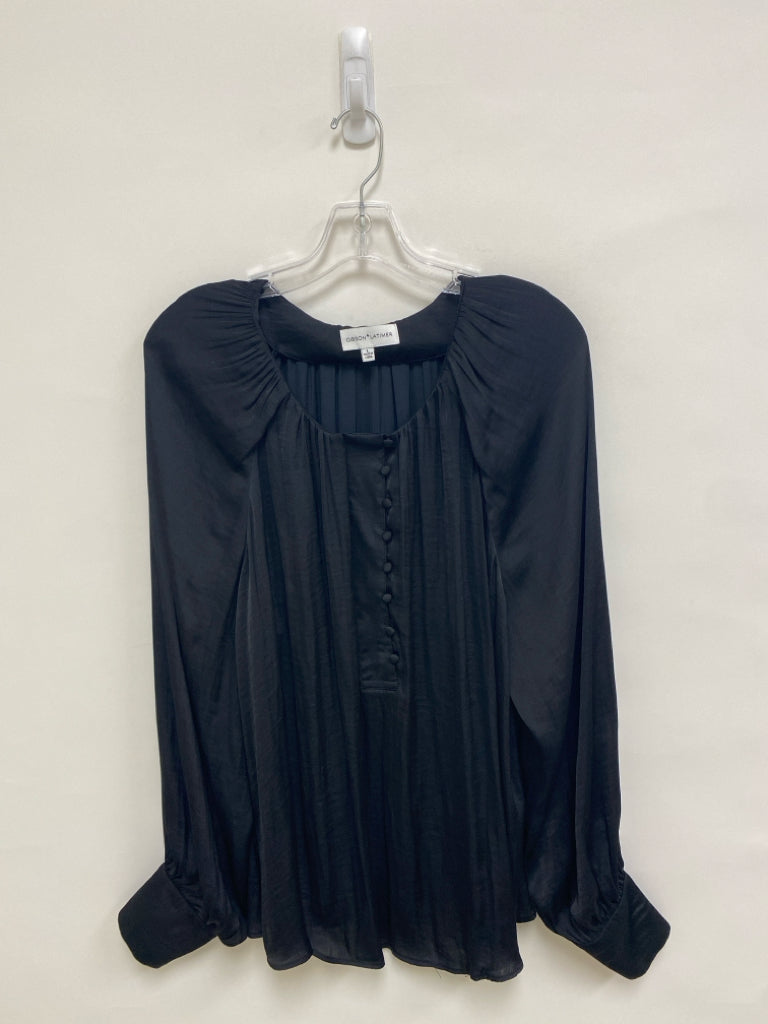 Gibson/Latimer Size L Black Button Up Ladies Top