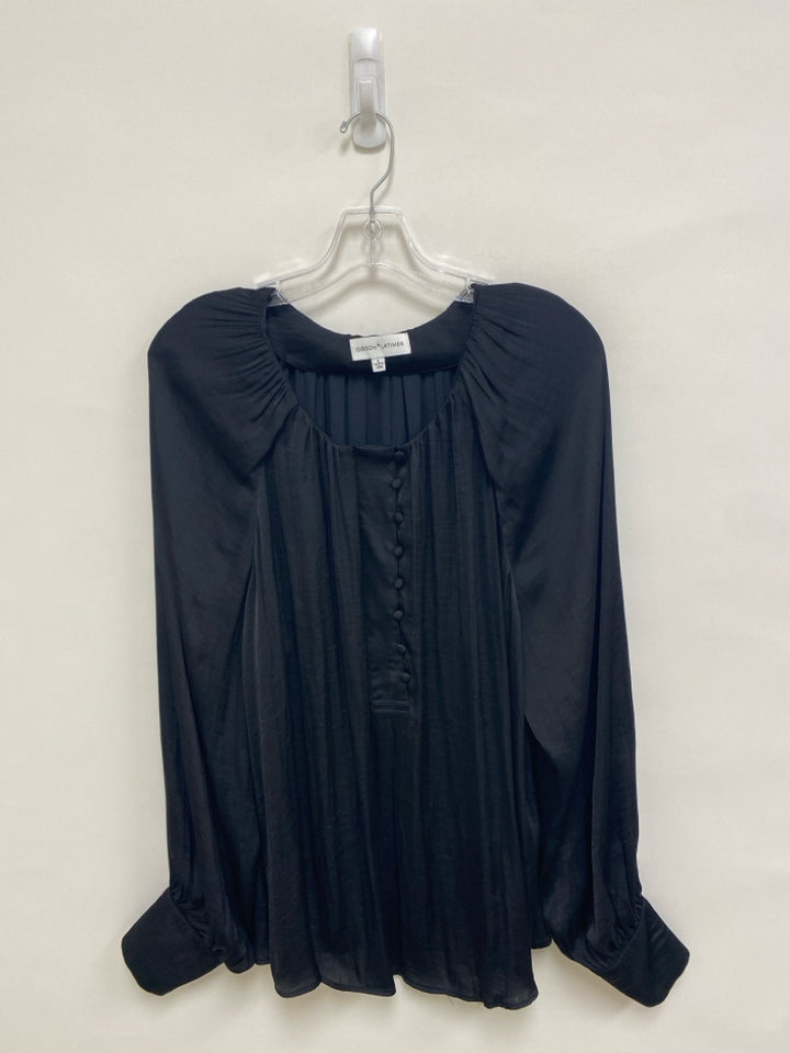 Gibson/Latimer Size L Black Button Up Ladies Top