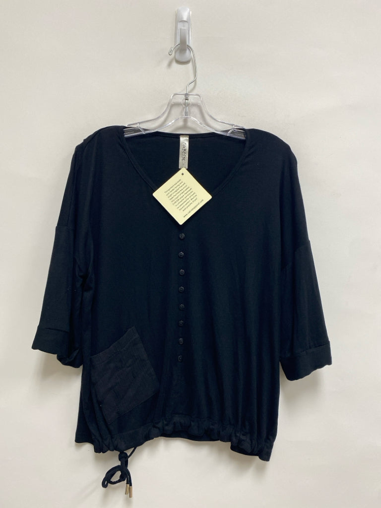 NWT CUBISM Size S Black Long Sleeve Ladies Top
