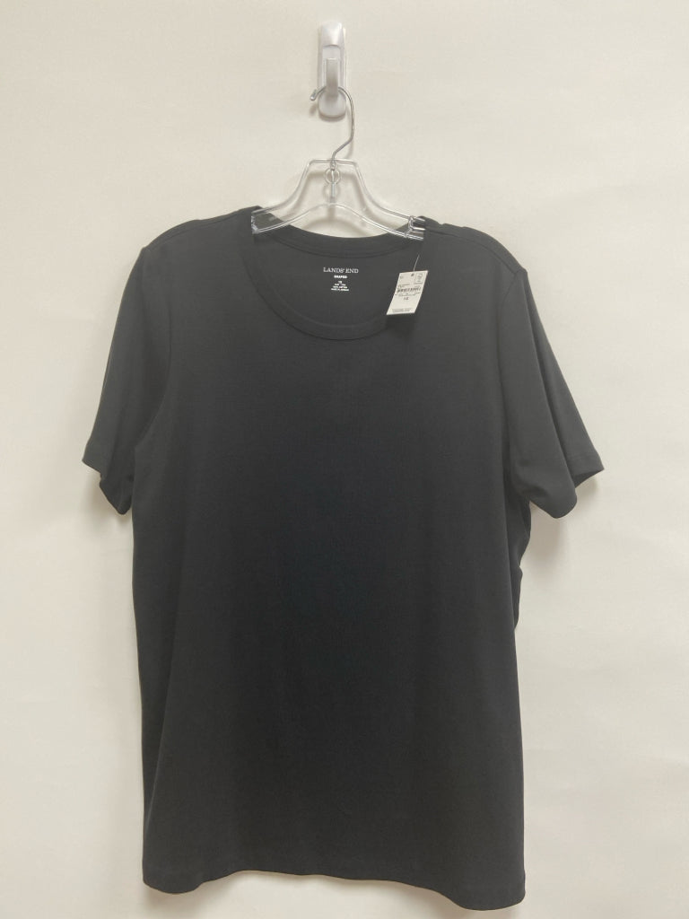 NWT Lands End  SIZE  1X Black Plus Size Top