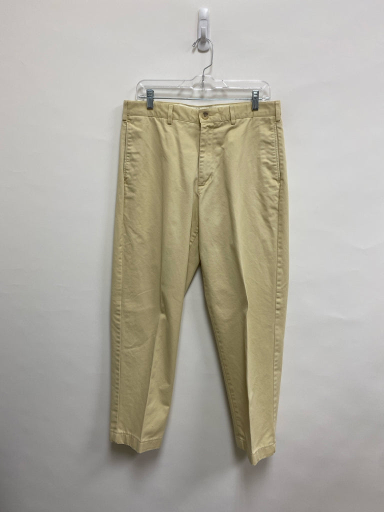 Lands End Size 32 Ivory Men&