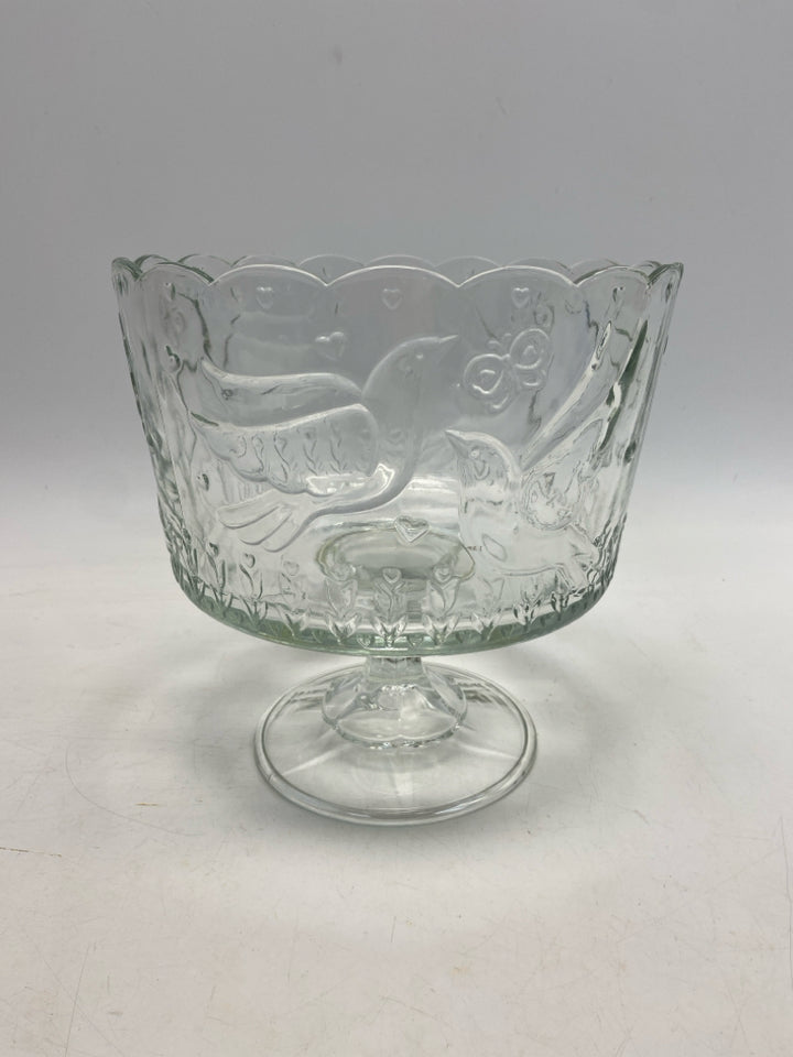 Clear Birds Glass Bowl(s)
