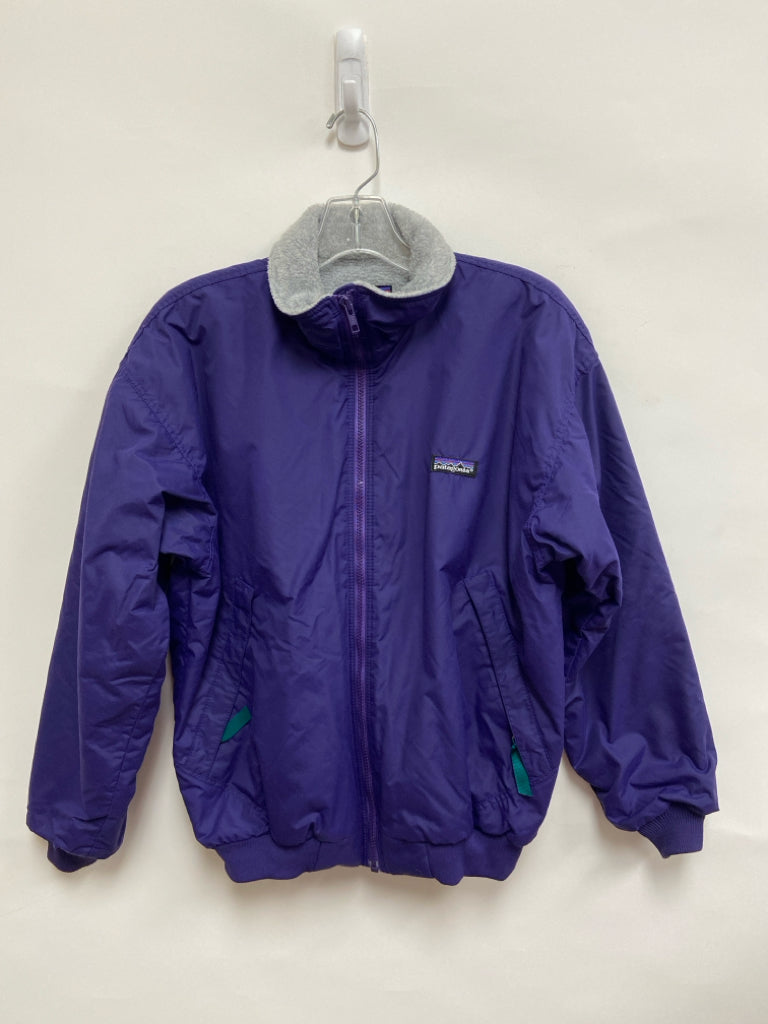 Patagonia Size 10 Dark Purple Zip Down Fleece Lined Ladies Jacket
