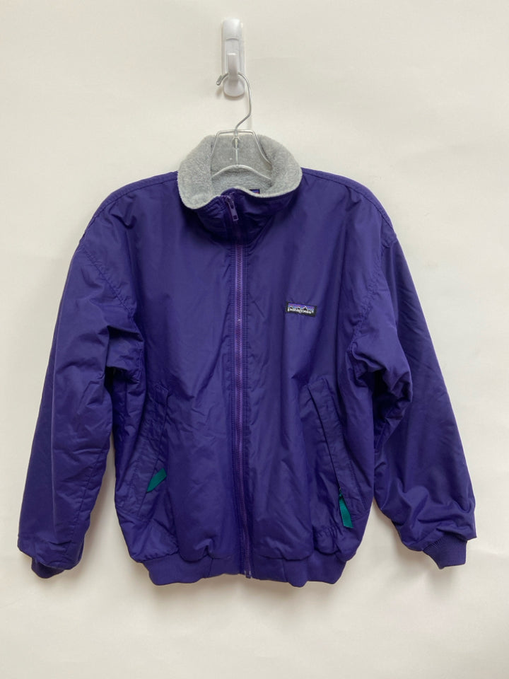 Patagonia Size 10 Dark Purple Zip Down Fleece Lined Ladies Jacket