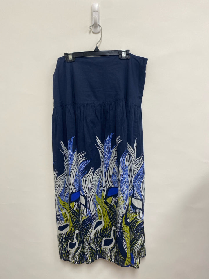 NWT Marie Oliver Size 4 Navy White/Green Maxi Ladies Skirt