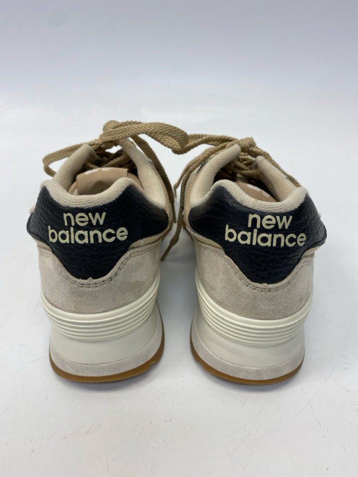 New Balance  Size 8 Cream/Tan Lace-up Sneakers