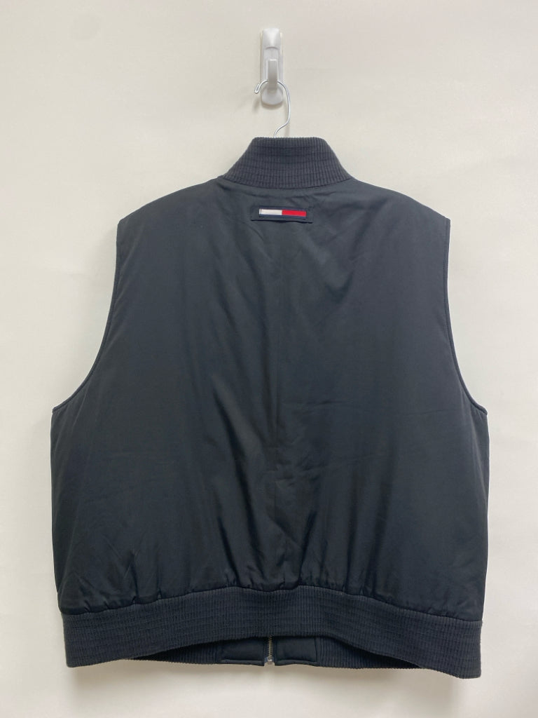 Tommy Hilfiger Size 2X Black Zip Down Plus Size Vest