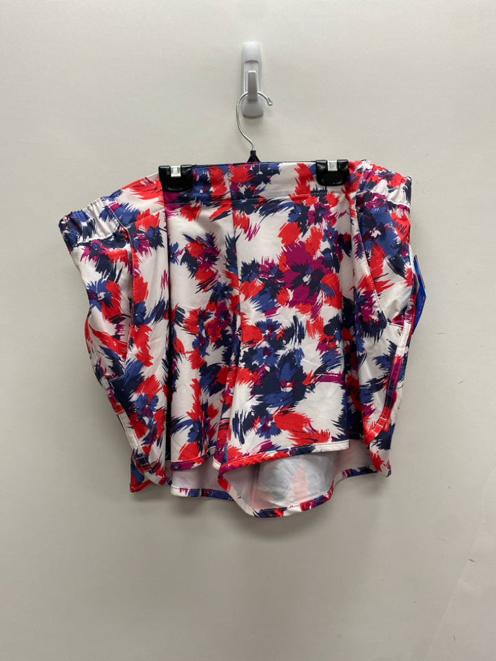NWT Columbia Size XL White Red/Purple Print Ladies Shorts