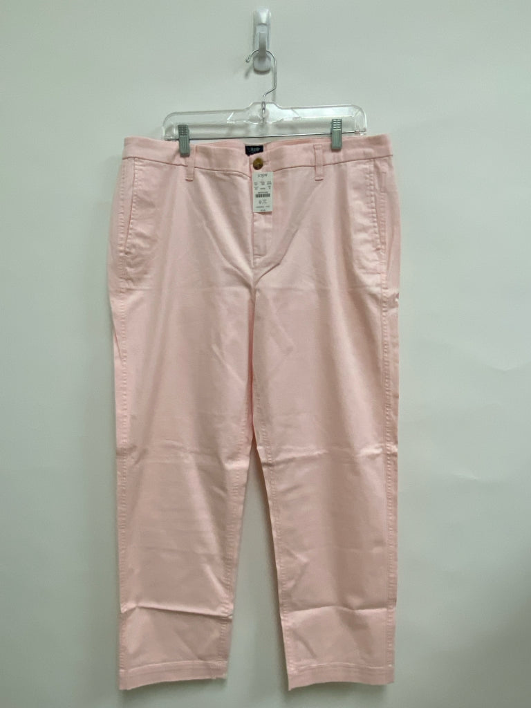 NWT J Crew  SIZE  16 Pale Pink Plus Size Pants