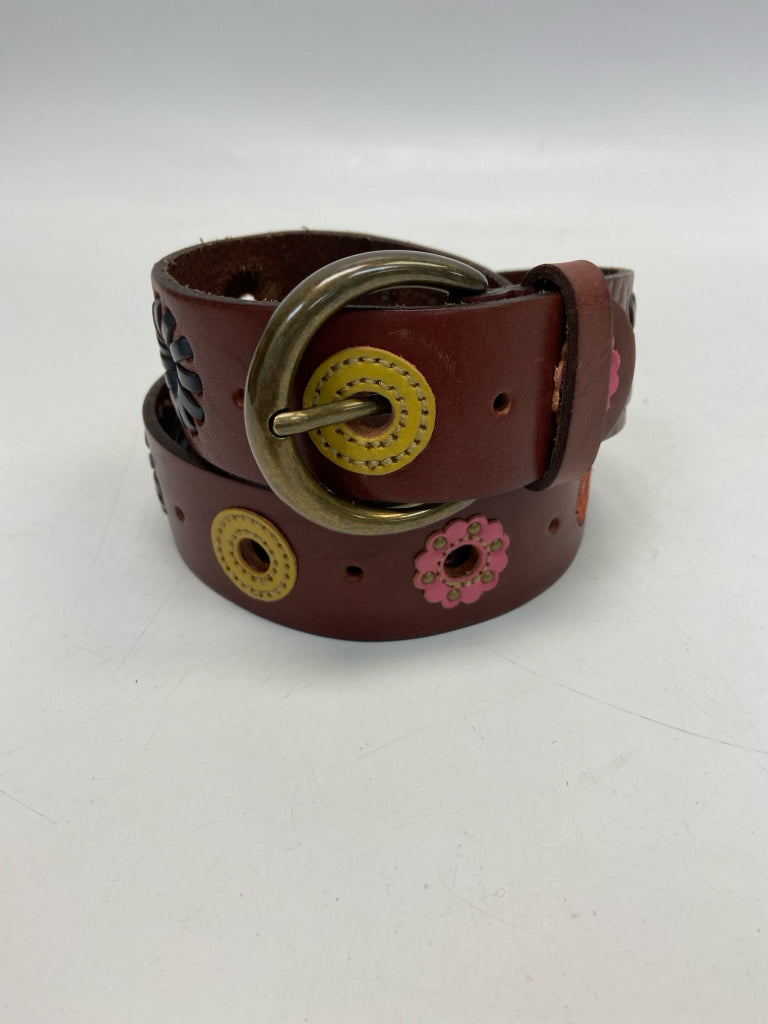 Fossil Brown Multi Color Belt