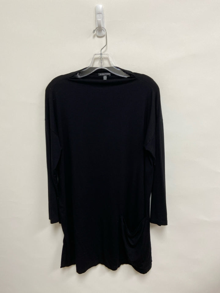 Eileen Fisher Size M Black Tunic Ladies Top