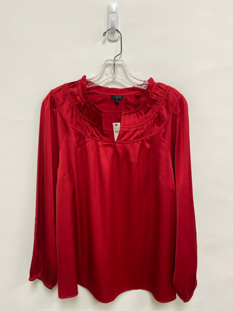 NWT Talbots Petite Size LP Red Petite Top