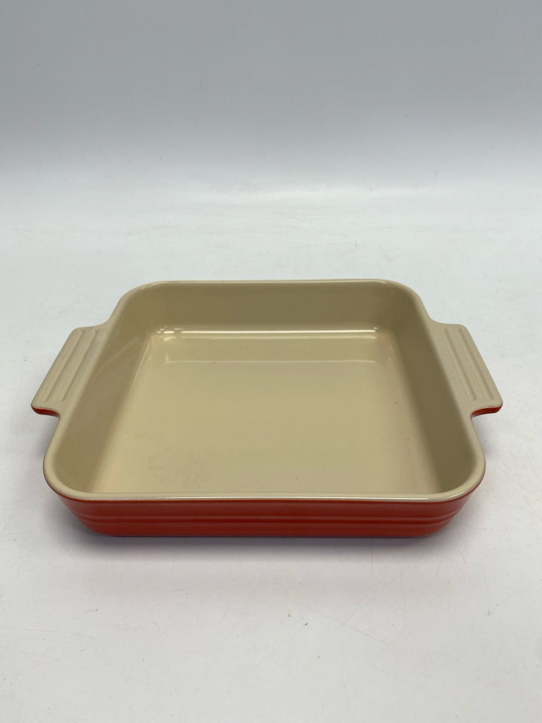 Le Creuset Cream Red Bakeware