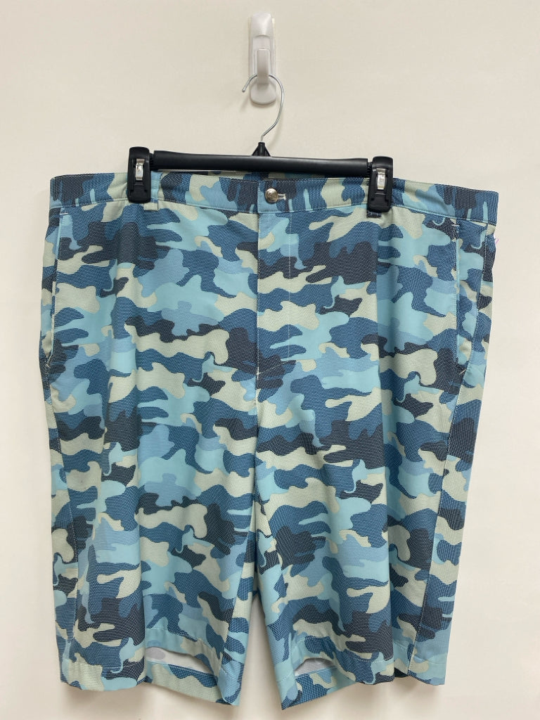 Peter Millar Size 40 Cream/Blue Black Camouflage Men&