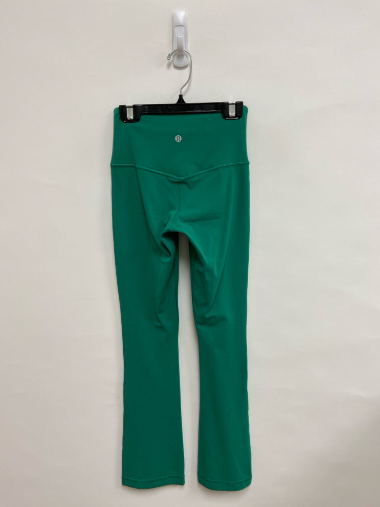 Lululemon Size 2 Green Flared Athletic Leggings