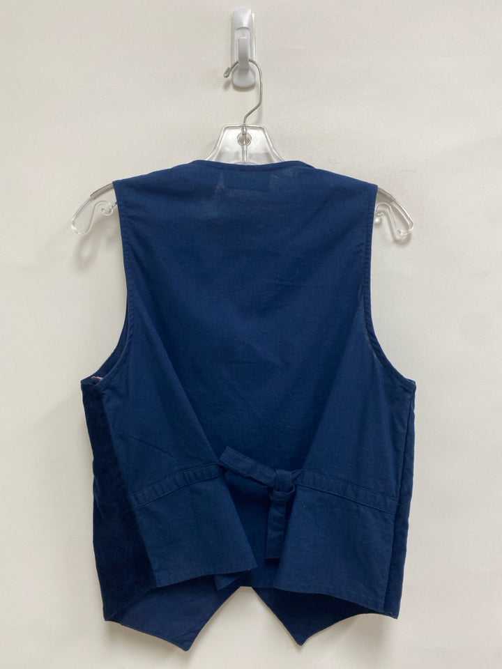 Size S Navy/Red Red/Green Christmas Button Up Ladies Vest