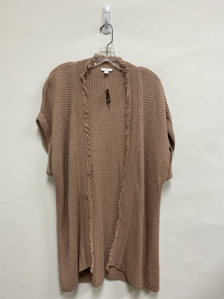 NWT J Jill Size M Tan Fringe Ladies Sweater