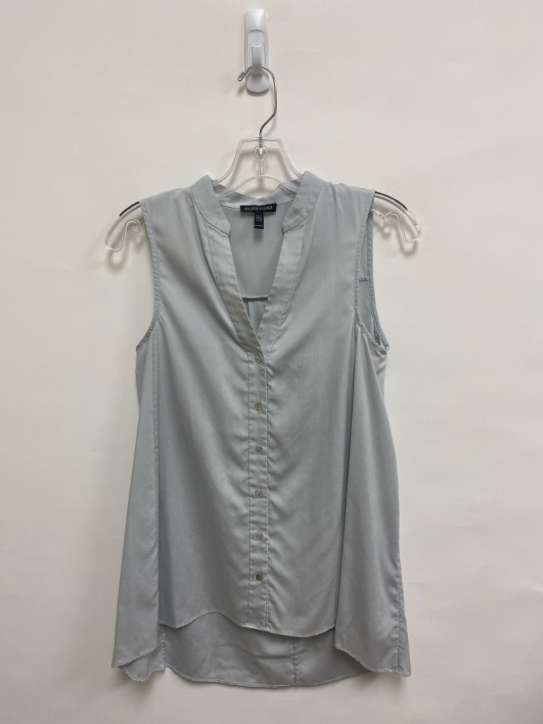 Eileen Fisher Size XXS Pale Gray Sleeveless Ladies Top