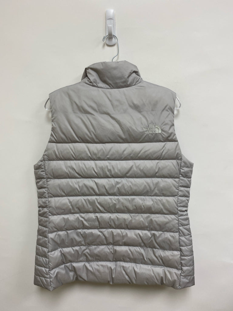 North Face Size L Gray Puffer Ladies Vest