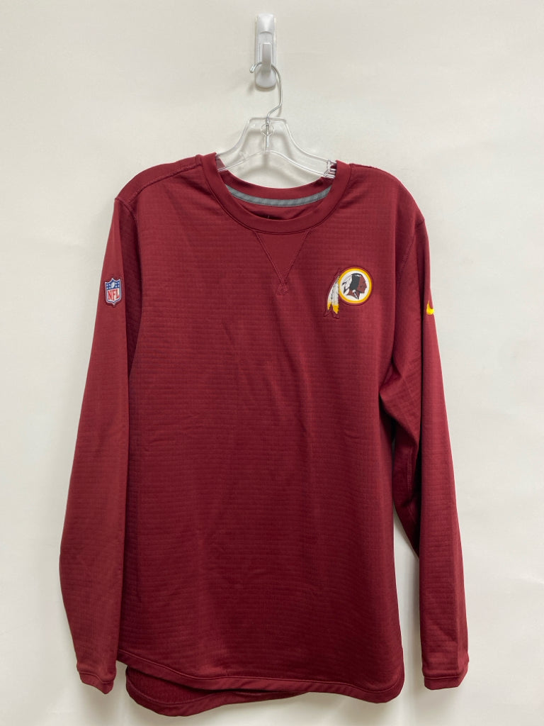 Nike Size L Burgundy Long Sleeve Men&