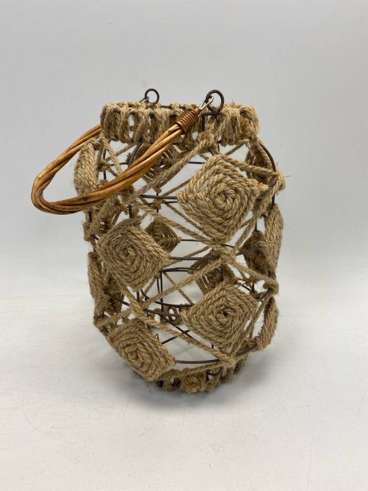 Natural Ropes Metal Lantern