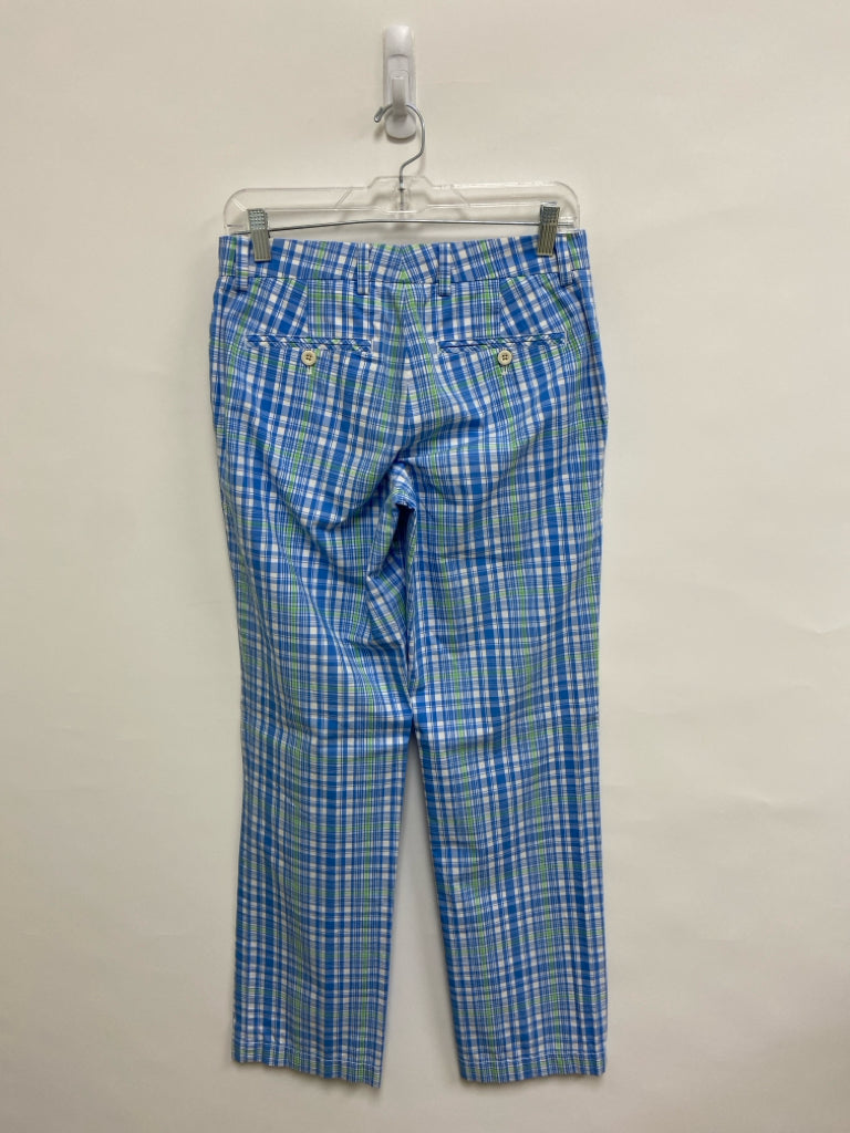 Vineyard Vines SIZE 28 Blue/White Green Plaid Boy&