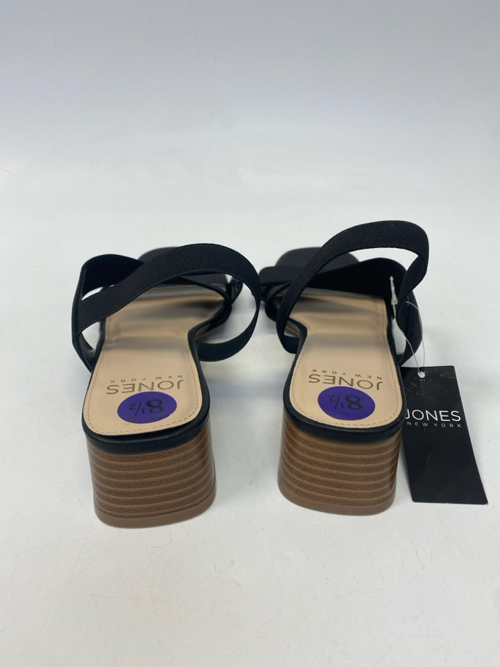 NWT Jones New York  Size 8.5 Black Sandals