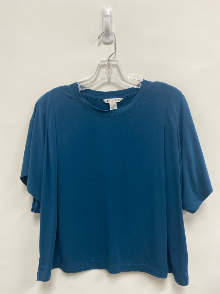 Athleta Size L Dark Turquiose Batwing Ladies Top