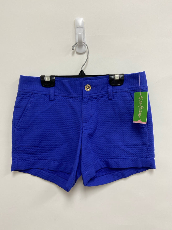 NWT LILLY PULITZER Size 0 Royal Blue Texture Ladies Shorts