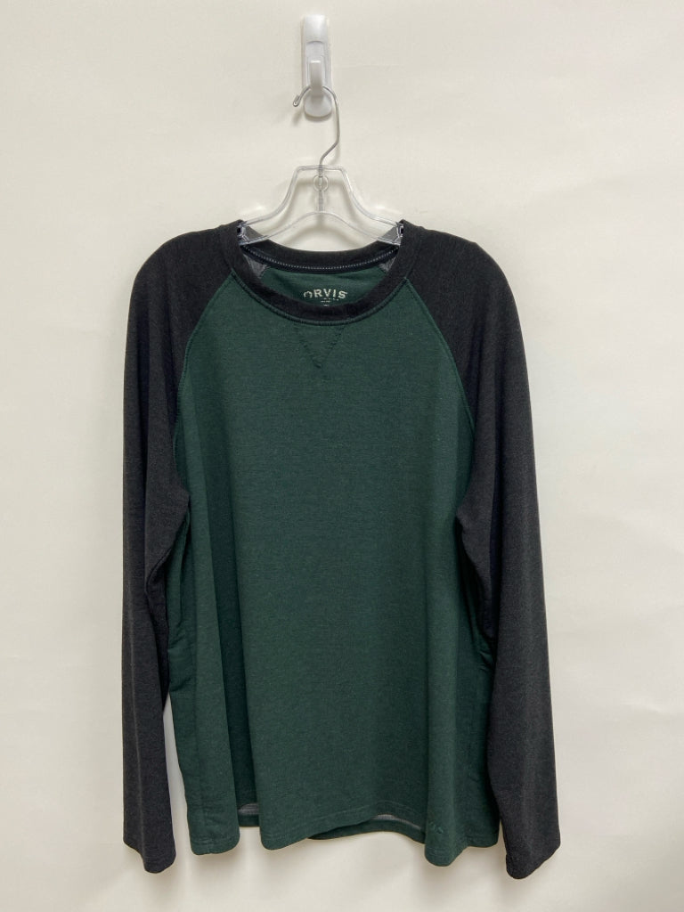 Orvis Size L Black Dark Green Men&