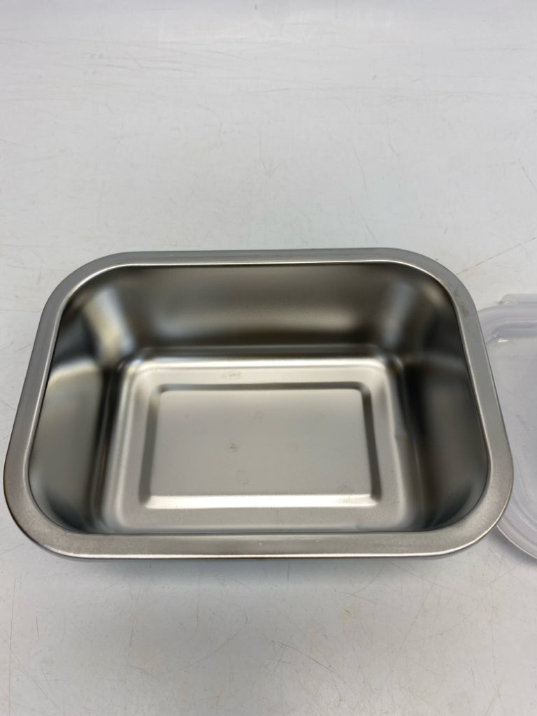 White Silver Stainless Storage Container