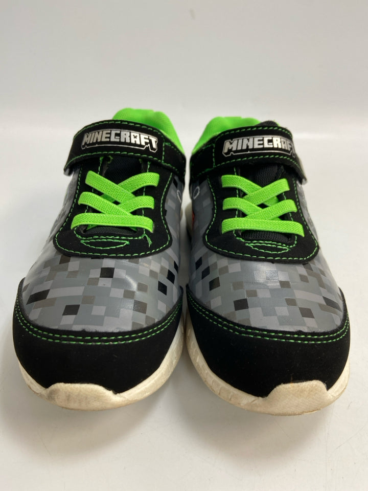 SIZE 13 Black Gray/Green Minecraft Boy&
