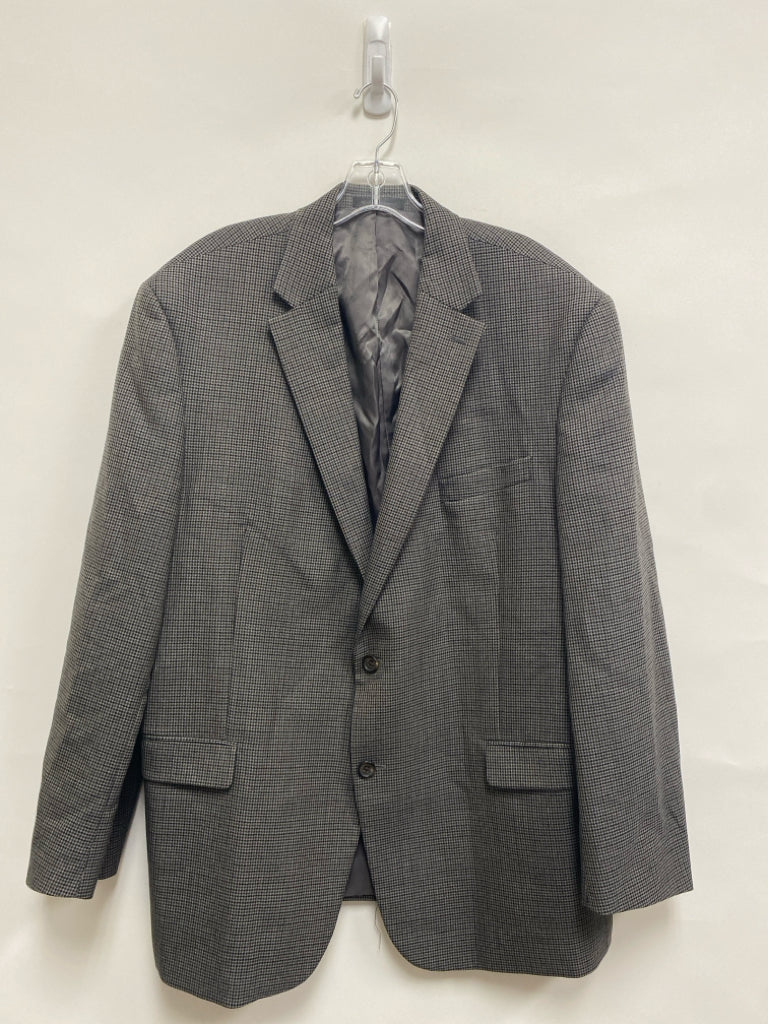 Lauren Ralph Lauren Size 46R Gray/Black Houndstooth Wool Men&