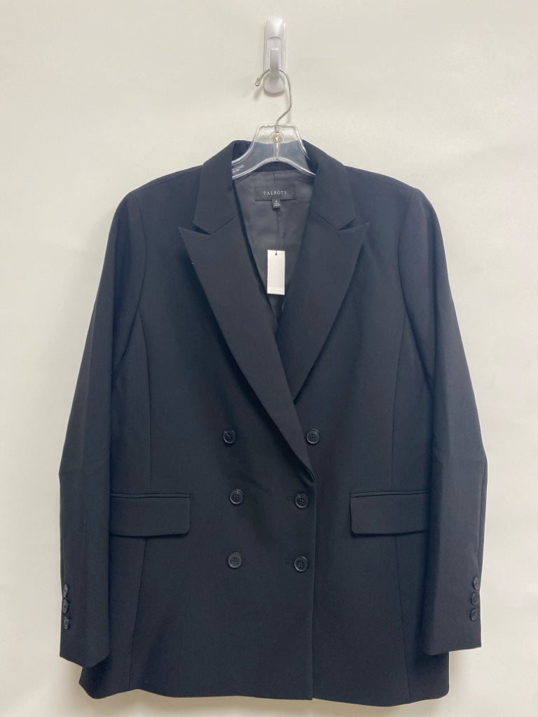 NWT Talbots Size 10 Black Double-Breasted Ladies Jacket