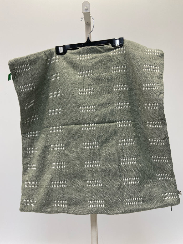 Green White Pillow Cover