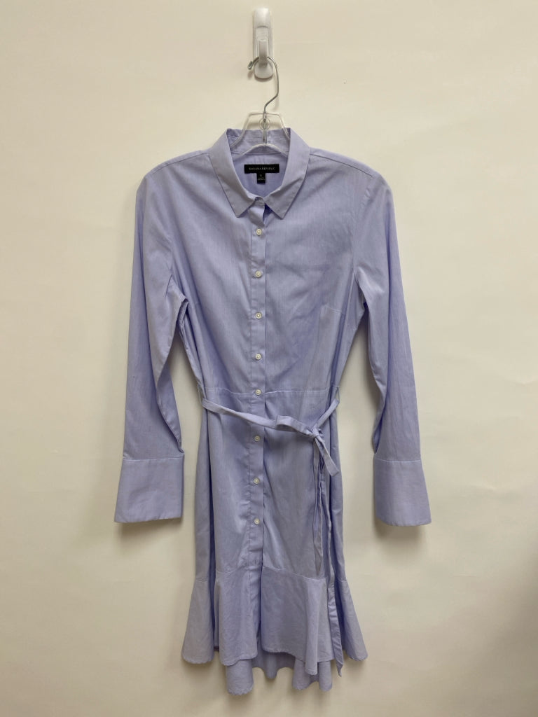 Banana Republic Size 6 Powder Blue Button Up Ladies Dress