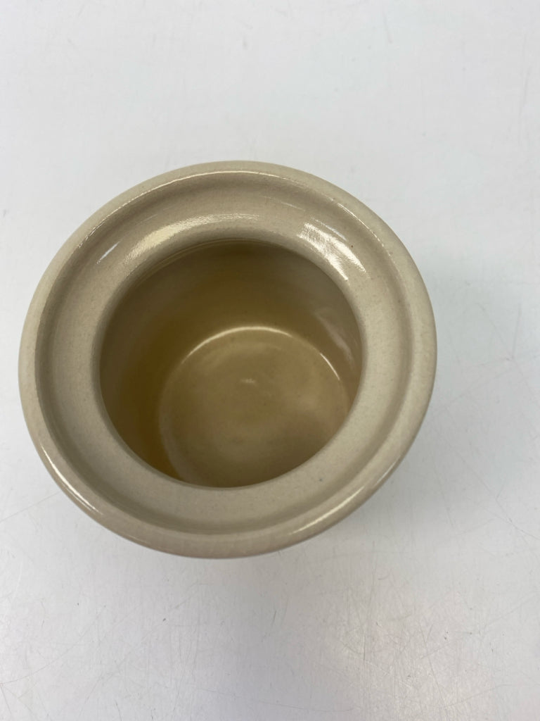 Cream Multi Color Roses Pottery