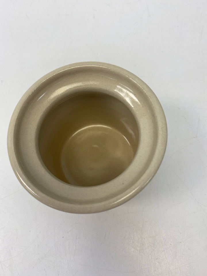 Cream Multi Color Roses Pottery