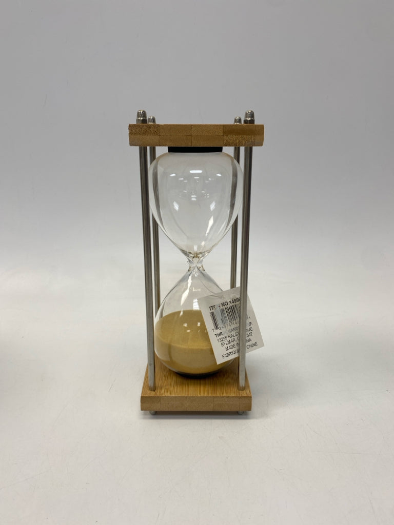 NWT Natural Wood/Glass Misc. Home Item