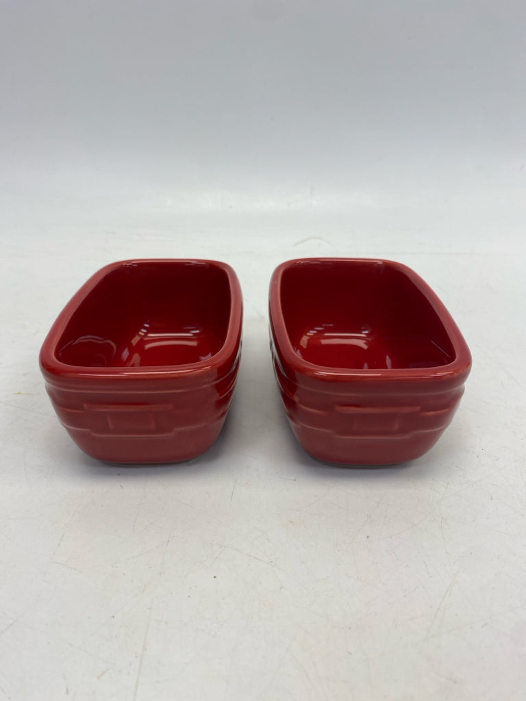 Longaberger Red Pottery Bakeware