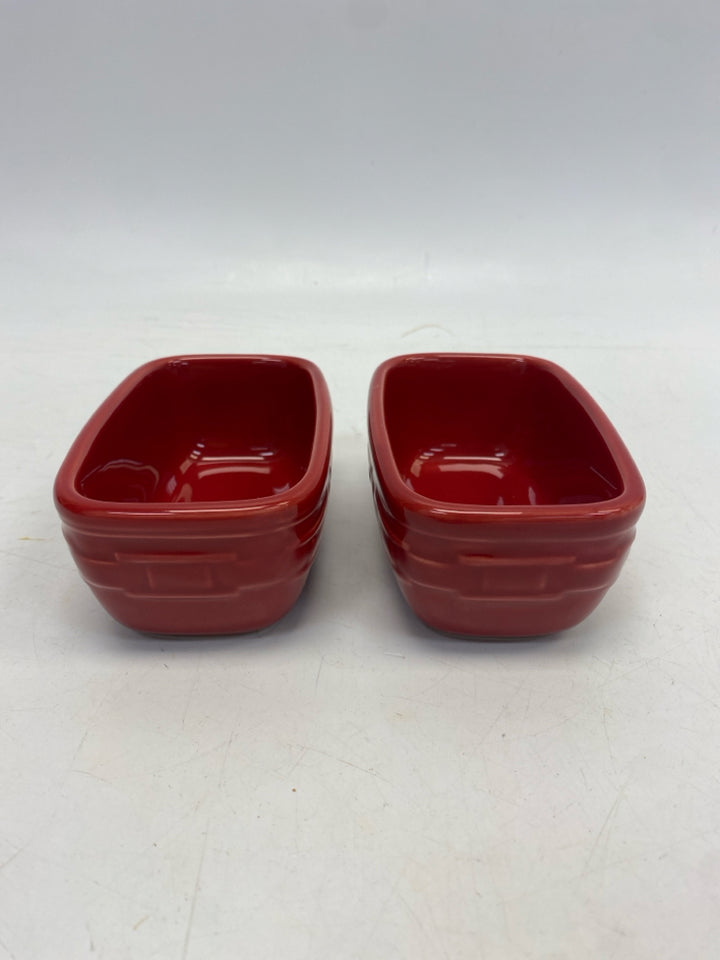 Longaberger Red Pottery Bakeware