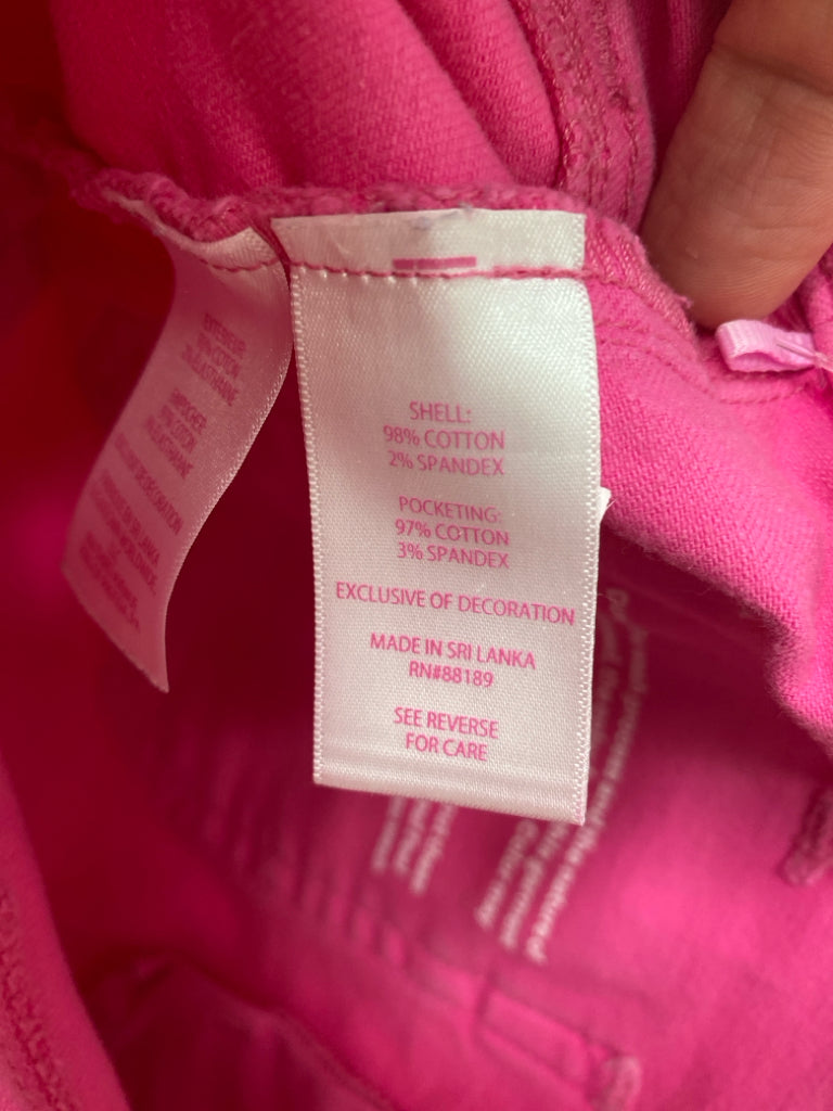 LILLY PULITZER Size 8 Neon Pink Cropped Ladies Jeans