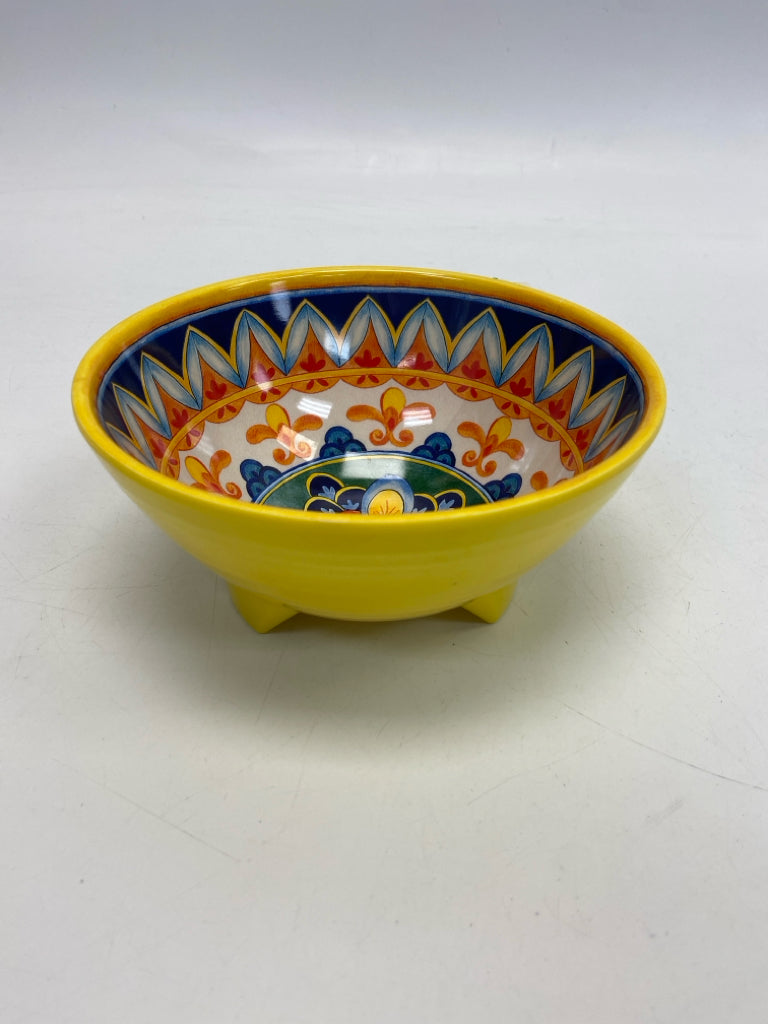 Panama Jack Yellow Blue/Orange Floral Melamine Bowl(s)