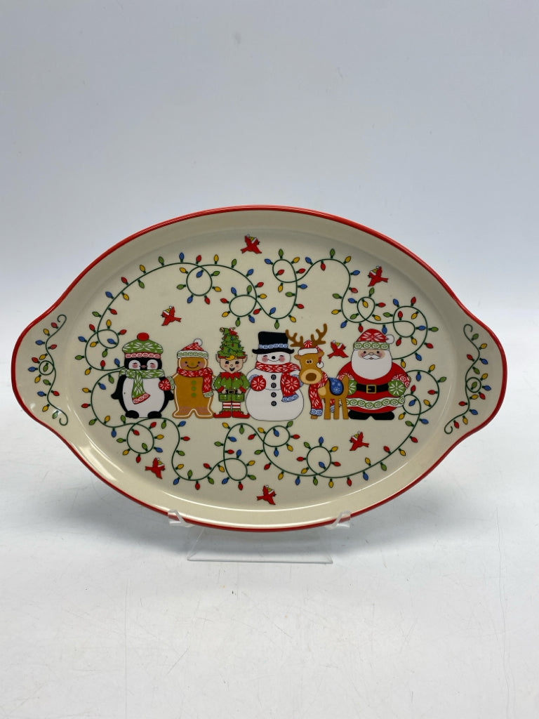 Temp-tations Cream Red/Multi Characters Ceramic Christmas